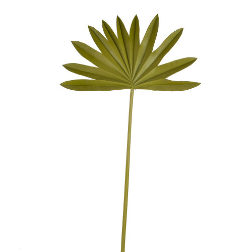 Fan Palm Stem Soft Touch Light Green 68Cm