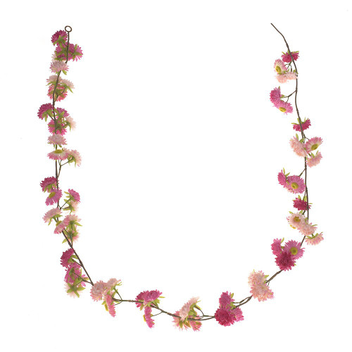 STRAWFLOWER GARLAND PINK 180CM