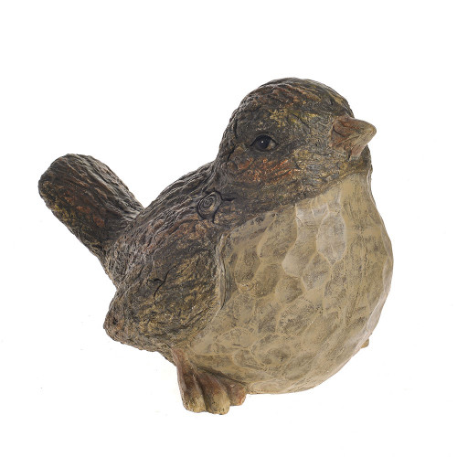 Bark Effect Bird Ornament