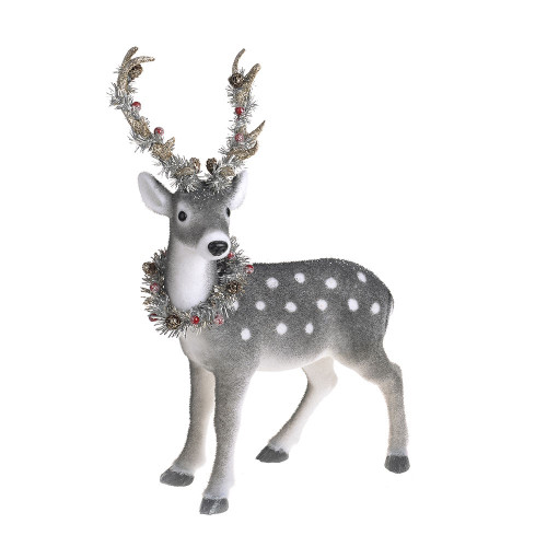 Deer With Spots Grey 46Cm