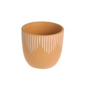 Ibiza Line Mustard Plant Pot 12.5cm