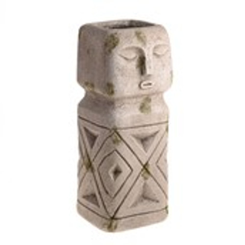 AZTEC PILLAR PLANTER 17CM X 17CM X 42CM