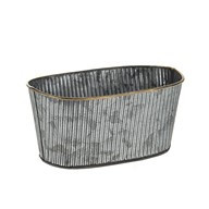 Farrah Zinc Trough Pot
