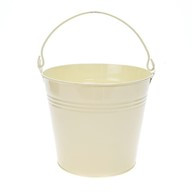 Bucket Zinc Cream 15Cm High