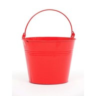Bucket Zinc Red 15Cm High