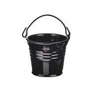 Bucket Zinc Black 5.5Cm High