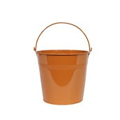 Bucket Zinc Orange 15cm High