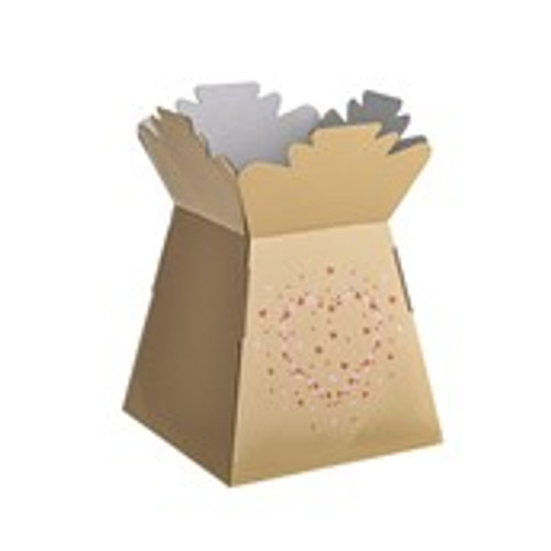 Bouquet Box Kraft Heart Confetti Bouquet Box Kraft Heart Confetti