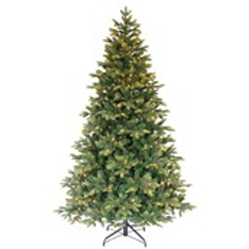 8FT Prelit Green Christmas Tree with metal stand 750 warm white led