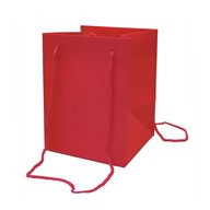 Hand Tied Bag Red 19x25cm