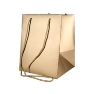 Hand Tie Bag Metallic Gold 19x25cm