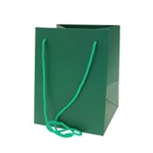 Hand Tie Bag Dark Green 19x25cm