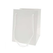 Hand Tie Bag White 19x25cm