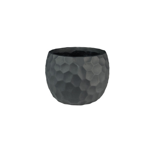 Vogue Black Honeycomb Pot - H11cm x Dia14cm