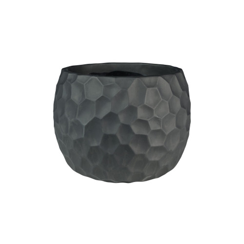 Vogue Black Honeycomb Pot - H15cm x Dia19cm