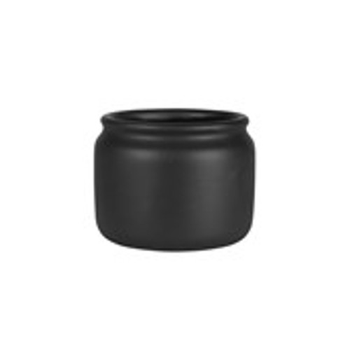 Moda Black Honey Pot Planter - H11cm x Dia 14cm Moda Black Honey Pot Planter - H11cm x Dia 14cm