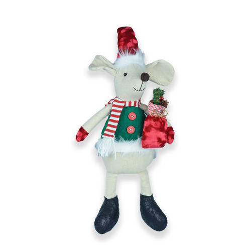 Sitting Mouse with stripy waistcoat 50cm