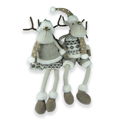 Moose with long legs boy and girl 2 asst 66cm