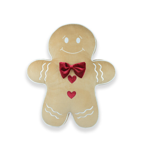 Gingerbread man cushion Corduroy 45cm