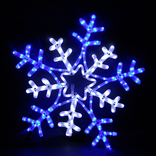 Flashing Snowflake Blue and White multi speed 60cm