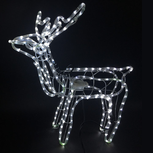 Rope light standing Reindeer indoor and outdoor 79x74x32cm