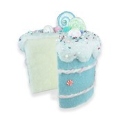 Cake blue and white with sprinkles 18x18x23cm