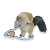 Squirrel with nut cracker 27x22x28cm