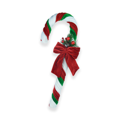 Candy Cane Medium with Bow 38x17x5cm