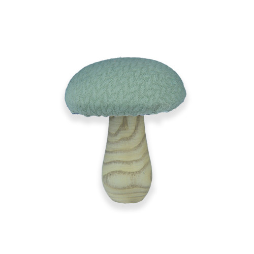 Wooden Mushroom Flat 9x9x10cm