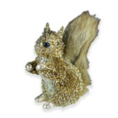 Squirrel Gold 16x12x23cm