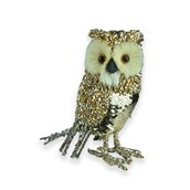 Owl Gold 15x10x19cm