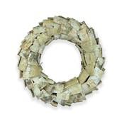 Wooden Wreath Natural 40x19x11cm