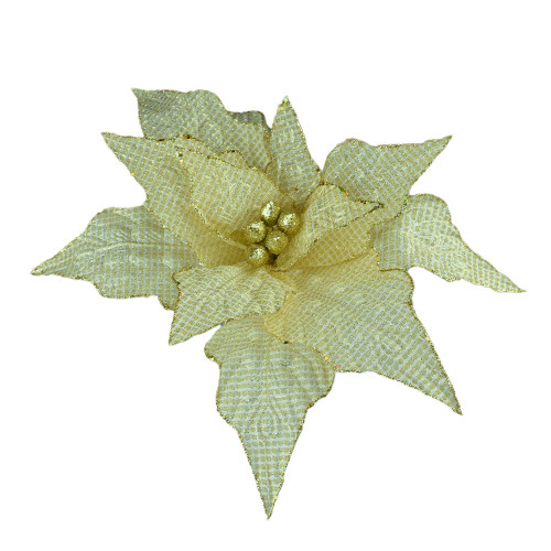 Christmas Flower Gold D46x52cm