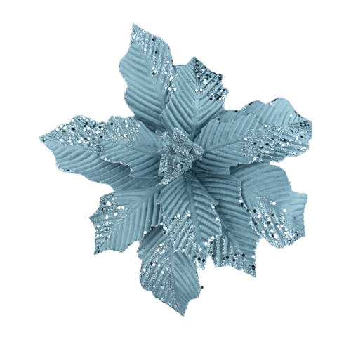 Christmas Flower Grey D28x23cm