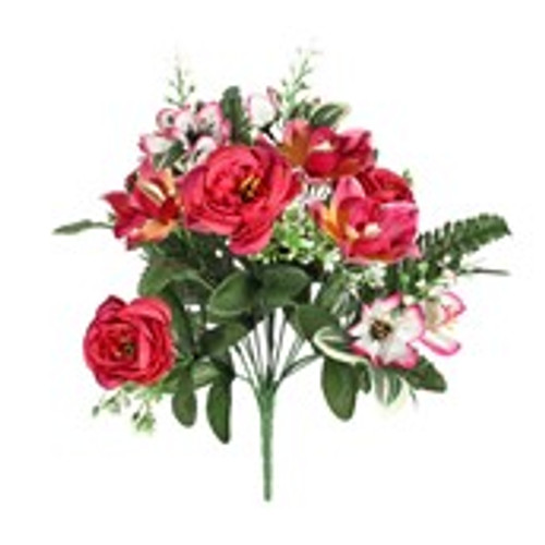 Pembroke Orchid Peony Mixed Posy  - Cerise Pembroke Orchid Peony Mixed Posy  - Cerise