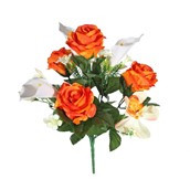 Pembroke Orchid Rose Mixed Posy - Orange