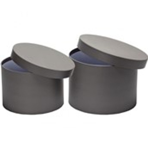 Set of 2 Hatboxes - Grey - No Liner