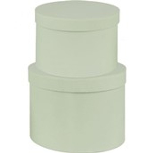 Set of 2 Hatboxes - Green - No Liner