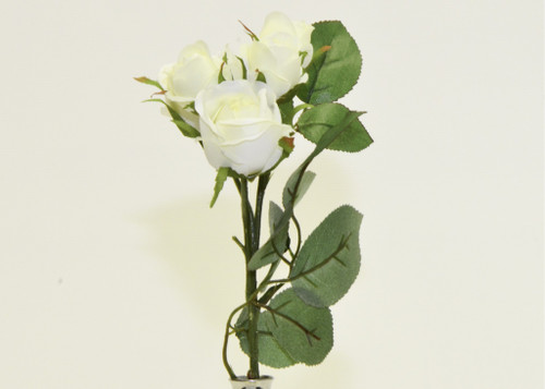 37cm Rose x5 Spray Cream