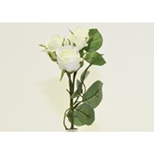 37cm Rose x5 Spray Cream