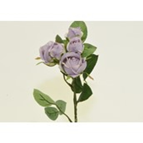 37cm Rose x5 Spray Antique Mauve