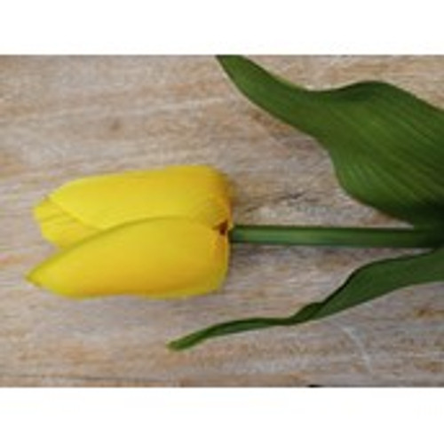 28" Tulip W/Leaves Yellow 28" Tulip W/Leaves Yellow