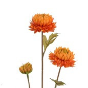 70cm Mum Spray x 3 Orange