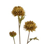 70cm Mum Spray x 3 Green