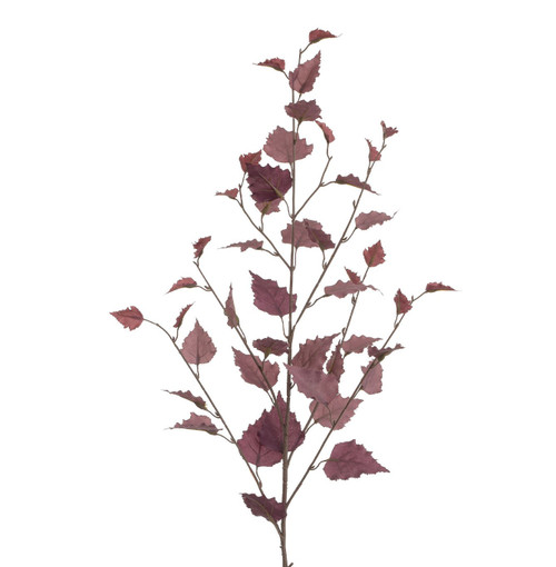 95cm Birch Spray Burgundy