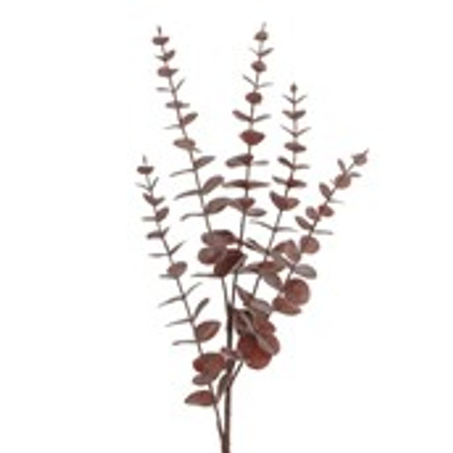 75cm Eucalyptus Spray Burgundy