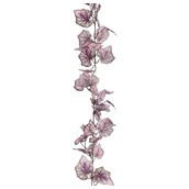 183cm Angel Leaf Garland Purple