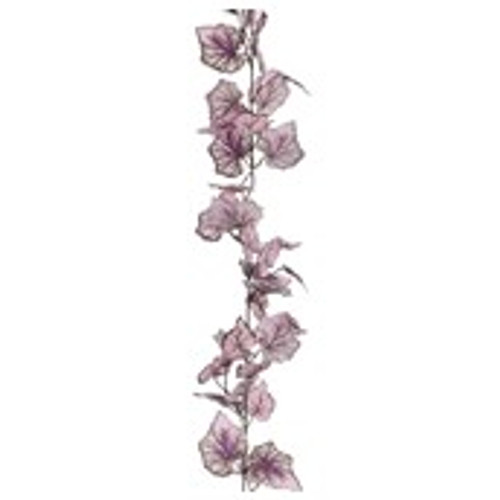 183cm Angel Leaf Garland Purple