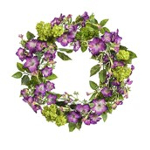 22" Morning Glory Wreath