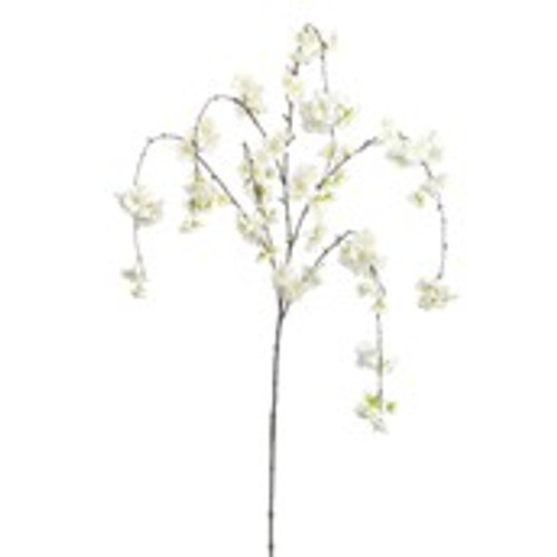60" Cherry Blossom Spray White